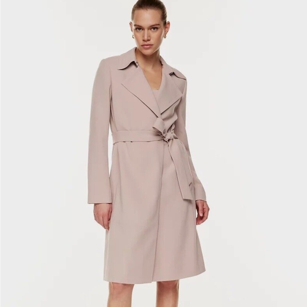 Aritzia Babaton Adira Trench Coat - Small - Kasha Taupe